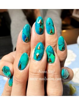 ノワール ネイルアンドスクール(Noire)/★大理石風ネイル★