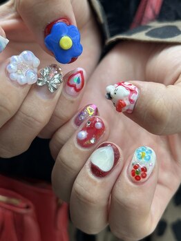 アトリエループ(atelier Loop by shiho)/パーツいっぱいネイル