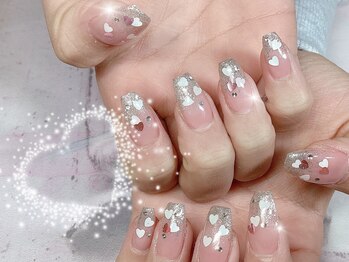 ハッピービューティー(Happy Beauty)/ハートホログラムネイル