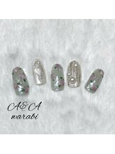 エーアンドエー 蕨店(A&A)/大人かわいいバラネイル