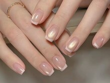 クローバーネイル 北浦和店/水光マグネッ卜+フレンチ¥8180