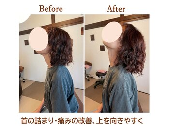 整体 ドライヘッドスパ よみがえる/ビフォーアフター
