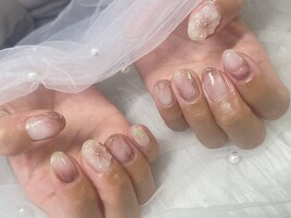 桃ネイル（持ち込み）