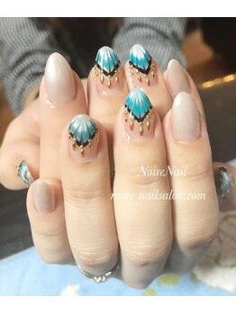 ノワール ネイルアンドスクール(Noire)/★ピーコックネイル★