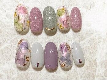 ネイルサロン キャンディネイル(Candy Nail)/紫陽花ネイルby増田