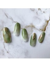 フィールネイル 天神橋店(feel nail)/ニュアンス/マーブル/ターコイズ