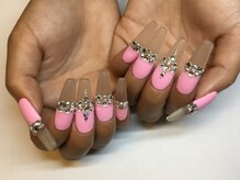 ラウト デコレーションアンドネイルサロン(Lauto Decoration&Nail Salon)/マットフレンチスカルプネイル