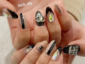 ネイルズアリー 立川店(Nails ally)/ブランドネイル×フレンチネイル