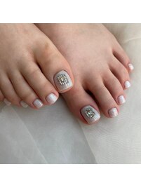 ホワイトラメネイル☆