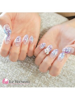 ネイルサロン ル ベルソー/あじさいネイル