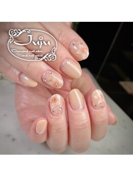 ジュジュ(Juju)/オフィスネイル　お花ネイル