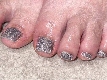 パープルの爪屋/フラッシュフットネイル