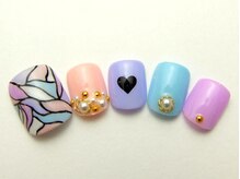 ネイルサロン ドレリッチ 大宮店(drerich)/パステルプッチFOOT