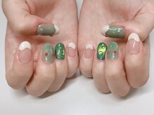 北堀江ネイルサロン エンジョイスターネイル(Enjoy Star Nail)/カジュアルネイル◎メロンソーダ