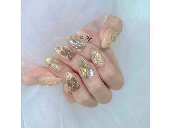 ティーアンドビー ネイルスタジオ(T&B NAIL STUDIO)/トレンドワンホンちゅるんネイル