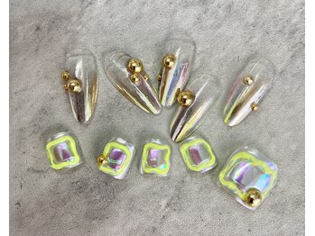 ネイル ブーマー(Nail BOOMER)/フットネイル/ネオン/ミラー