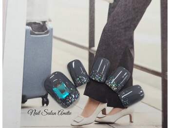 ネイルサロン アミティエ(Nail Salon Amitie)/氷ネイルきらきら*.foot