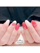 ピオニーネイル(peony nail)/ぷっくりいちご
