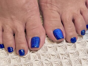 パープルの爪屋/ワンカラー×マグネッットネイル