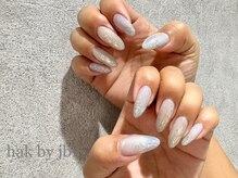 ハク ネイル バイジェービー 稲毛(hak nail byjb)/マグネット+ニュアンスアート