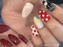 サンブラウン(SUN BROWN)/nail designed by CHIHARU