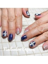 デジャヴ(Dejavu)/ネイビーリボンデザイン