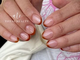 秋色フレンチネイル