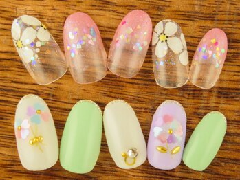 ネイルアンドアイラッシュ テラ 明石店(nail&eyelash Terra)/ケア付バイオ☆定額コース