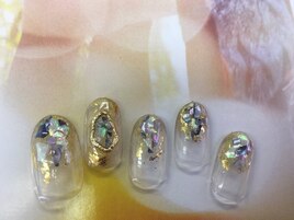 シェル×パーツ大人カジュアル