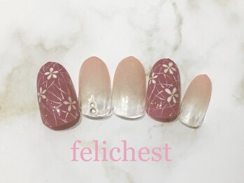 フェリーチェスト(felichest)/花柄　￥6,900