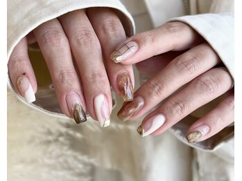 うねうねニュアンスネイル