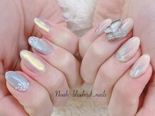 ノアブルーバードネイルズ(Noah' bluebird .nails)/左右非対称！！お洒落ネイル