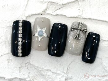 ネイルメゾン 池袋店(NAIL MAISON)/Y2Kブラッククロム¥7800