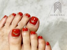 オーラ レアレア市川店内(AURA)/テラコッタカラーにゴールド