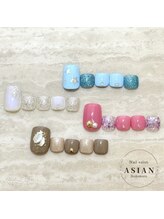 ネイルサロンアジアン 池袋店/平日限定★フットネイル￥5500