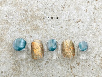 ザ マリー 三条店(THE MARIE)/4)7000円 ミラーネイル 0925c