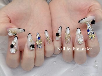 フィナンシェ(Financier)の写真/【初回オフ無料*つけ放題￥8800～】埋め尽くしデザインや、チークネイルも◎持ち込みデザインも大歓迎◎