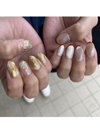 ちぐはぐニュアンスネイル