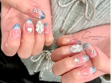 ネイル アトリエ クロリ(nail atelier Coloris)/マグネットフレンチ/チーク