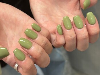 ネイルサロンアンドスクール ミュー(Nail Salon & school mieux)の写真/【初めての方にもオススメ】極み/美爪ワンカラー♪自爪に優しいパラジェル使用でモチの良さも抜群◎
