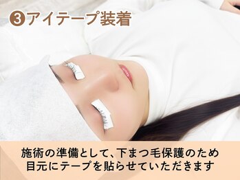 ルモワ 天王寺店(Lu more)/3.アイテープ装着