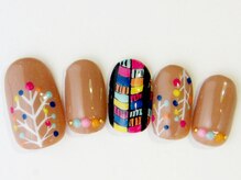 ネイルサロン ドレリッチ 大宮店(drerich)/【8990】カラフルツリー