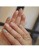 ハナビューティ アシヤ(Hana Beauty Ashiya)/透け感可愛いフラワーネイル♪