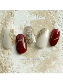 ネイルサロン クイル(QUILL)/11月ボルドー(2)