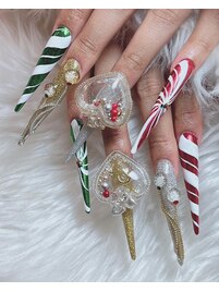 クリスマスネイル