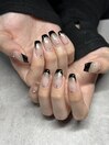グラデーション×フレンチ