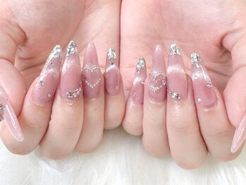 ティアラネイル(TIARA NAIL)の写真/【自店オフ無料☆】時間無制限!!ジェル+アート付け放題¥9000♪華やかアートはTIARAにお任せ下さい☆