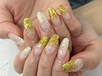 ディーネイル 池袋(D-nail)/【森】ラメグラデーション