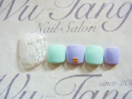 ペイズリーフットネイル★￥8100