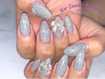 アン ジョーヌドラゴ/【自爪ネイル】リボンネイル